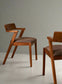 Hoft Home Pair (2) Zola Mid Century Style Chestnut & Walnut Dining Chairs FFE-1026