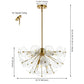 Safavieh Miri 24 inch Brass Metal Pendant Light with Shade FFW-1027
