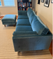 BenchMade Modern Eileen Lagoon Skinny Fat 100' Sofa & Ottoman FFE-1557