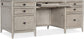 Hooker Furniture Work Your Way Burnham Grey Wood Credenza Desk FFE-1045