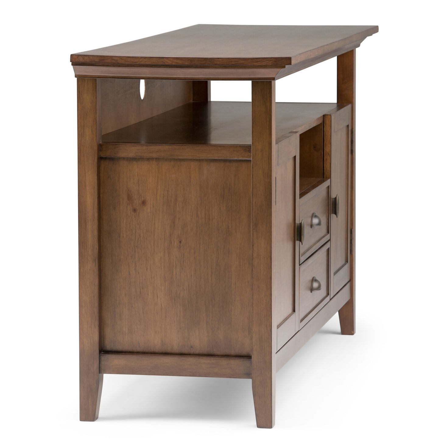 Redmond 54" TV Media Stand in Rustic Natural Aged Brown FFW258-623