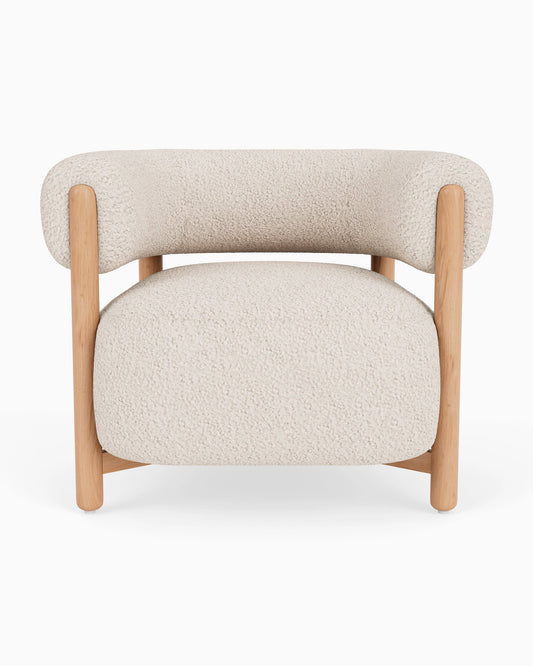 Denver Modern Rio Lounge Chair/ Cream Curly FFW258-569