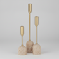 Renwil CAN184 Vesta Satin Brass Tapered Candle Holder Set of 3 FFE-1275