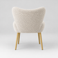 Pair (2) Castlery Simone Performance Light Grey Bouclé Dining Chairs FFE-1584
