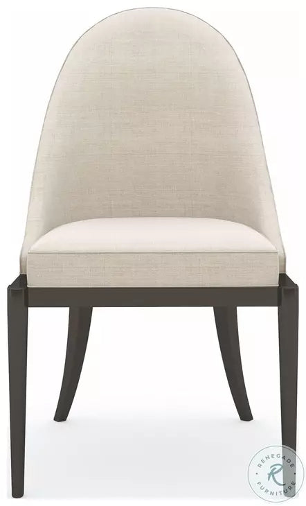Set of 6 Caracole Classic Natural Beige Dining Side Chairs KP-1