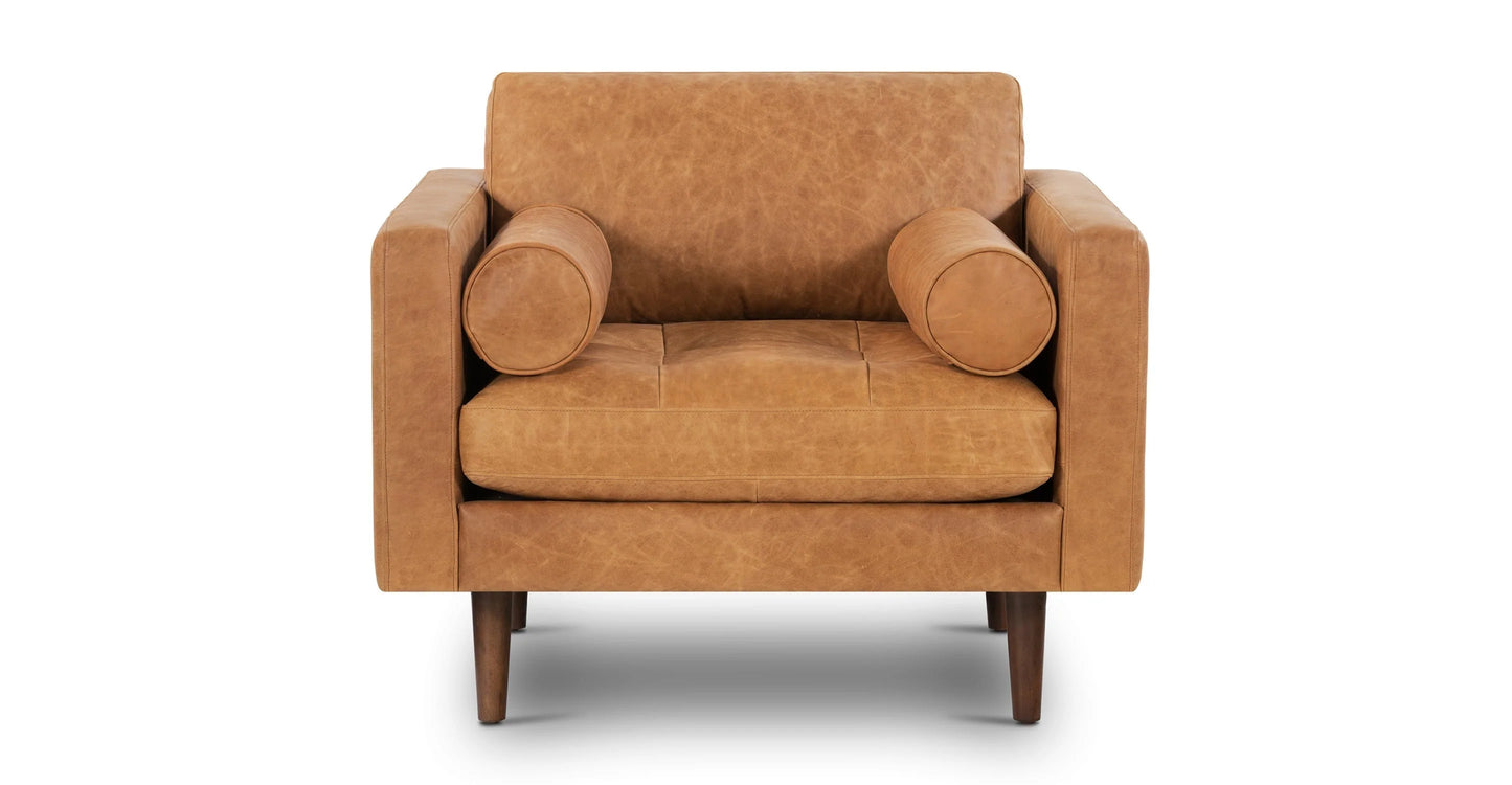 Poly & Bark Napa Cognac Tan Brown Lounge Chair FFE-1271