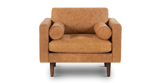 Poly & Bark Napa Cognac Tan Brown Lounge Chair FFE-1271