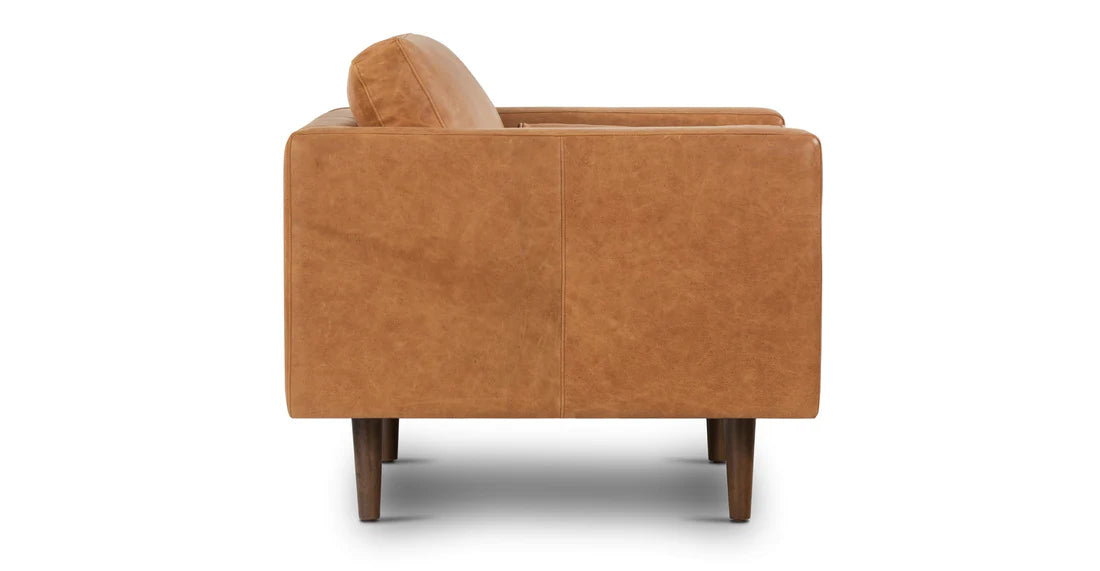 Poly & Bark Napa Cognac Tan Brown Lounge Chair FFE-1271