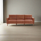 Burrow Block Nomad Block Arm Chestnut Leather Walnut Leg Sofa Couch FFE258-547
