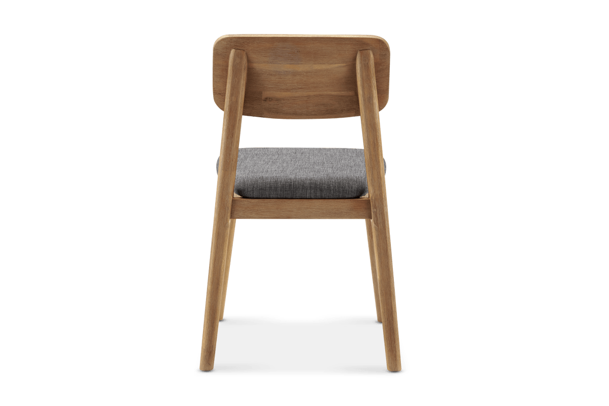 Pair Castlery Seb Dining Chair Dark Graphite Pad (4 Pair Avail) FFE-1037