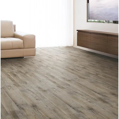 Ackland Canyon Run 8 in. x 48 in. Matte Porcelain Wood Look Floor / Wall Tile FFE-1158