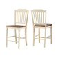Lark Manor Annadiane Solid Wood 24" Counter Stool (Set of 2) FFE-1162