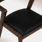 Hoft Home Set of 2 Zola Dining Chairs - Black & Walnut (2 pair avail) FFE-1374
