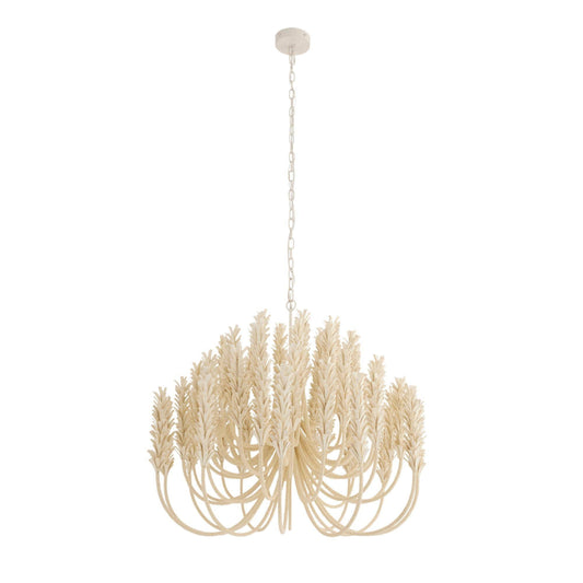 AH Home Kaia Ivory Coconut Shell Chandelier FFE-1533