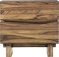 Modus Ocean Two Drawer Solid Wood Nightstand in Natural Sengon 4 FFE-1489