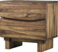 Modus Ocean Two Drawer Solid Wood Nightstand in Natural Sengon 4 FFE-1489