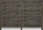 Modus Townsend Solid Wood Eight Drawer Dresser Chest in Gunmetal 2 FFE-1481