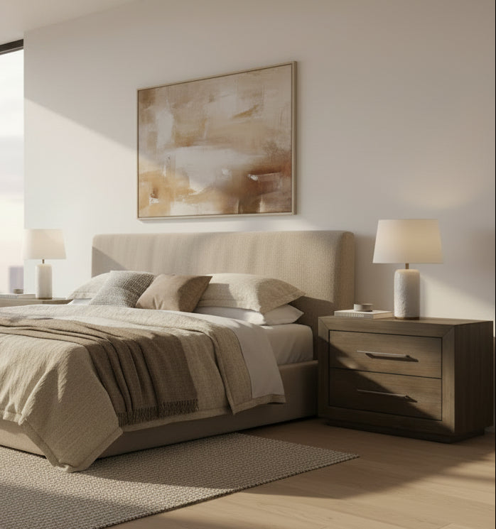 Modus Melbourne Two Drawer Nightstand with USB in Dark Pine 6 FFE-1488