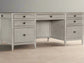 Hooker Furniture Work Your Way Burnham Grey Wood Credenza Desk FFE-1045