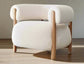 Denver Modern Rio Lounge Chair/ Cream Curly FFW258-569