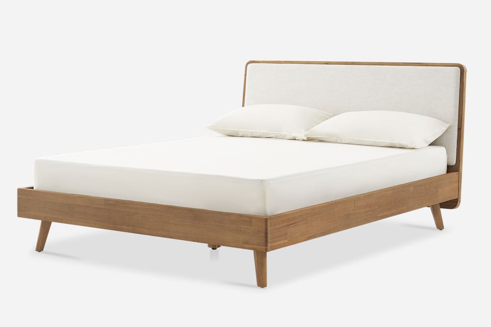 Castlery Seb Queen Bed (Performance Twill) Creamy White (AU/US/CA ver) FFE-1580