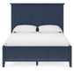 Modus Furniture Grace Queen Bed Slats Headboard Blueberry PNKXL5FS FFE-773