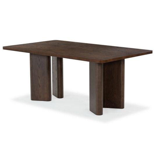 Safavieh Barnard Rectangle Wood Walnut  Dining Table FFE-1043