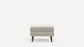 Burrow Nomad King Sofa Leather Couch & Ottoman Cloud Fabric Slope Arm FFE-1585