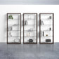 BDI Eileen Leaning Glass Shelves Model Charcoal Ash 5156 Bookcase AT257-4