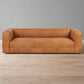 Poly & Bark Piazza Sofa Couch Saddle Tan Leather FFE-805