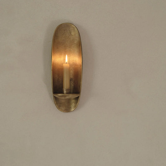 Ferm Living Agape Wall Candle Holder Brass (2 Avail) FFE-807