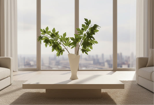 Ferm Living Ceramic White Fountain Vase FFW-1154