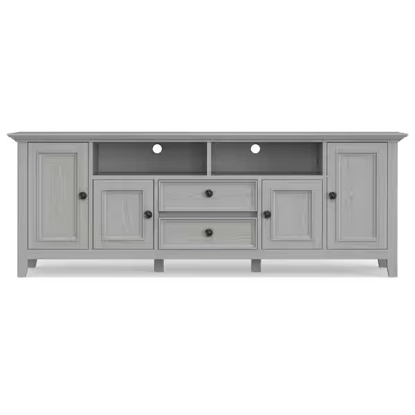 Amherst SOLID WOOD 72" TV Media Stand Fog Grey, TVs up to 80 inches FFW-911
