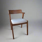 Set of 4 HOFT Zola Mid Century Oak Dining Chair Walnut/Light Grey FFW258-394