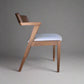 Set of 4 HOFT Zola Mid Century Oak Dining Chair Walnut/Light Grey FFW258-394