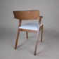 Set of 4 HOFT Zola Mid Century Oak Dining Chair Walnut/Light Grey FFW258-394