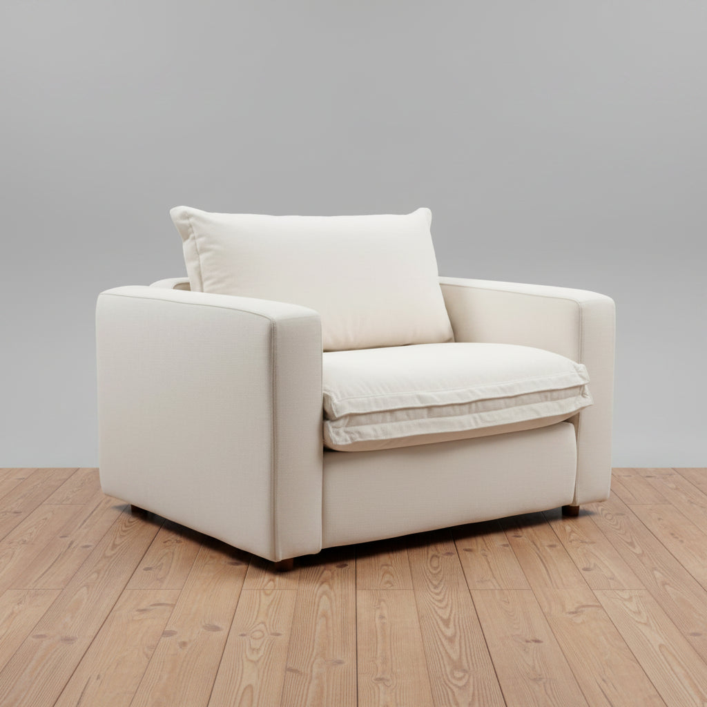 Homebody Ivory Linen Coconut Shell Recliner Chair FFE258-324