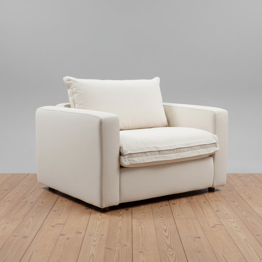 Homebody Ivory Linen Coconut Shell Recliner Chair FFE258-324