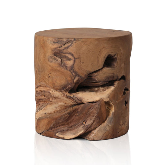 Four Hands Teak Stool Table - Aged Natural Teak FFE-1131