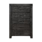 Modus Meadow Five Drawer Solid Wood Dresser Chest in Graphite FFE-1509