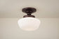 Minka Lavery Bronze Glass Dome Semi Flush Ceiling Light | 60% OFF  FFW-1388