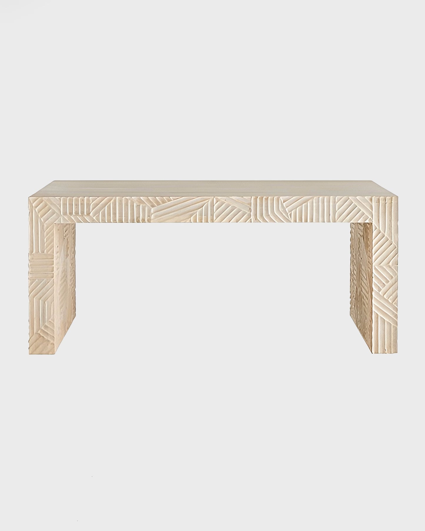 AH Home Marsh White Washed Mango Wood Bench/Cocktail Table FFE-1536