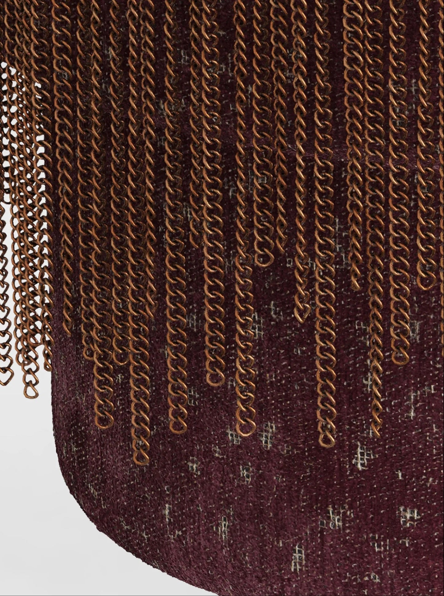 AH Bordeaux Chenille Twyla Ottoman FFW-1451