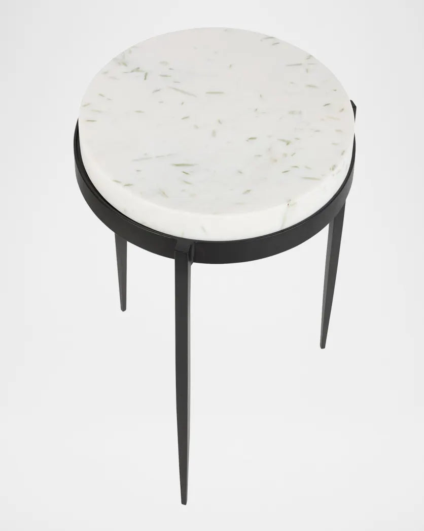 Designer Home Marble Top Kelsie End Table FFE-1400