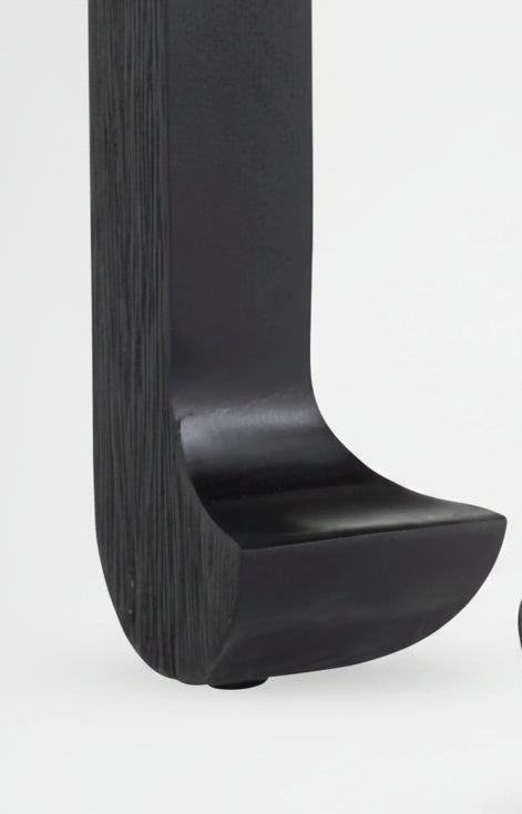 AH Home Ichigo Ebony Black Mango Wood Parsons Style Console FFW-1452