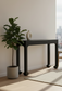 AH Home Ichigo Ebony Black Mango Wood Parsons Style Console FFW-1452