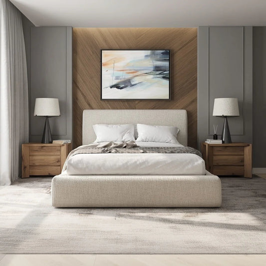 Create Comfort Noelle King Cream Boucle Storage Bed FFE-1286