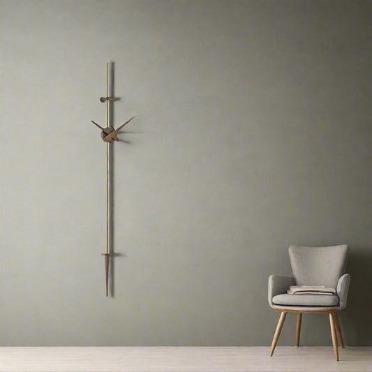 Nomon Punto Y Coma Jose Maria Reina  Wall Clock Graphite Walnut FFE258-391