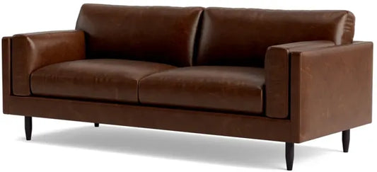 BenchMade Modern Skinny Fat Sofa Pull Out Full Bed Java Brown Leather FFE-1544