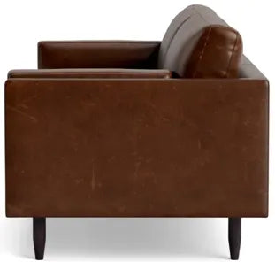 BenchMade Modern Skinny Fat Sofa Pull Out Full Bed Java Brown Leather FFE-1544